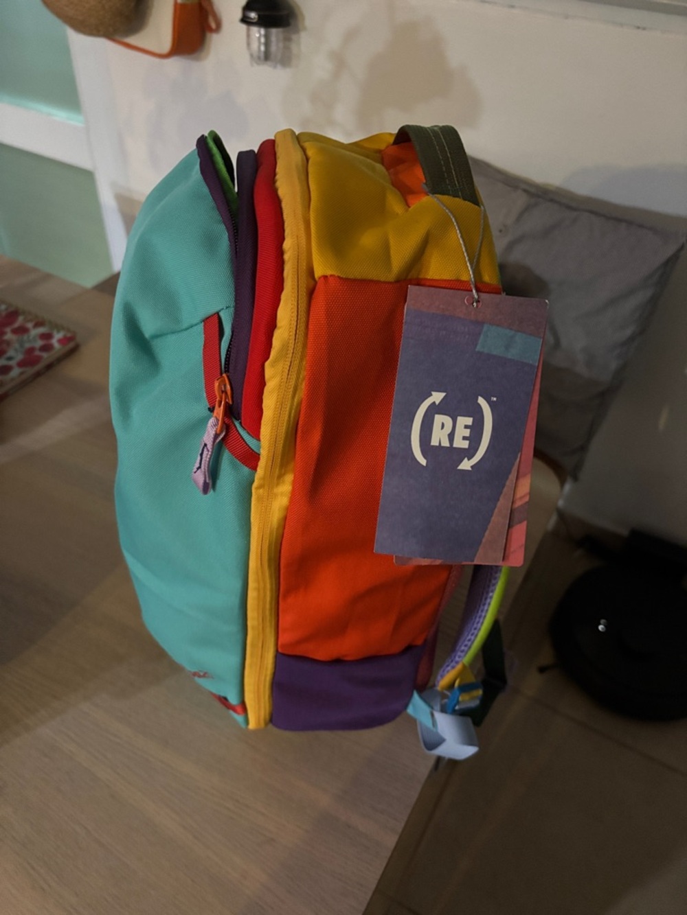 cotopaxi Allpa20 Backpack in Turquoise, Yellow, Red, Purple - Picture 3 of 5